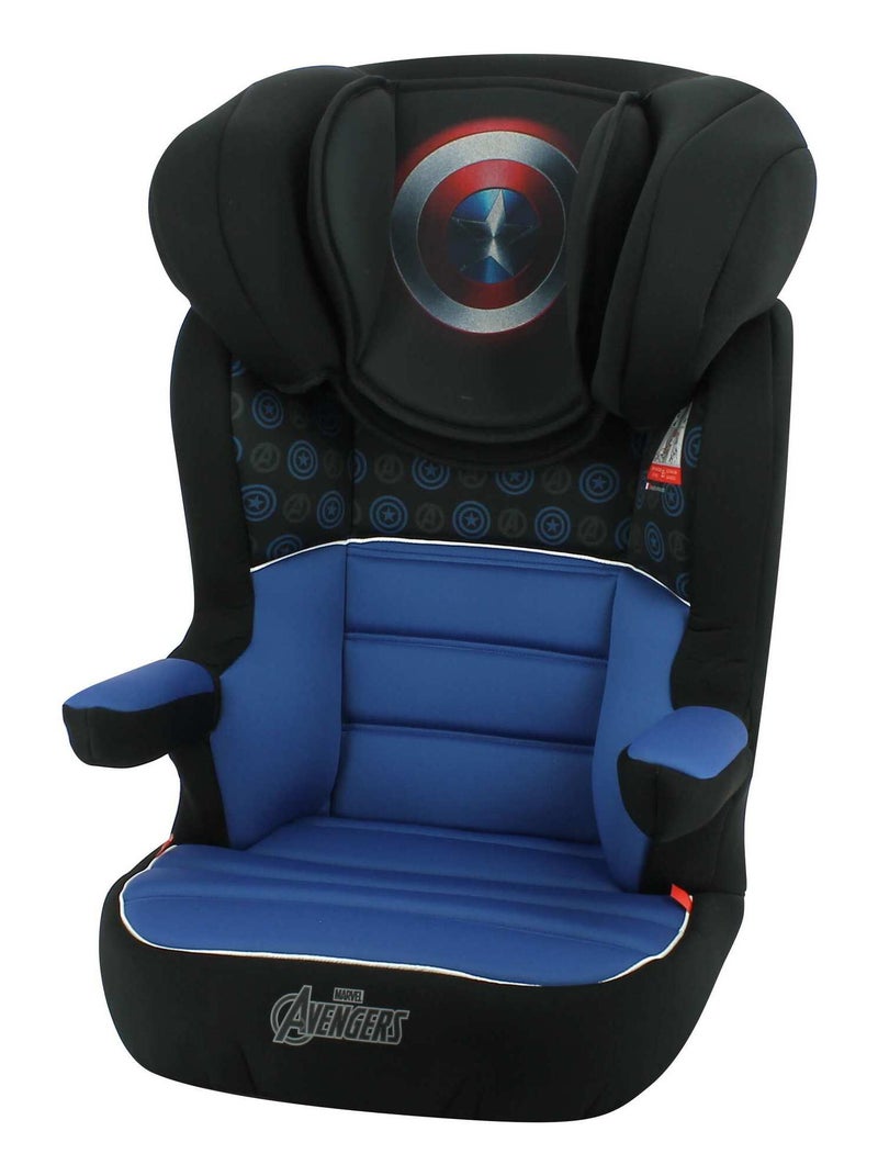 Siège Auto Rehausseur Rway Groupe 2/3 (15-36kg) - Captain America Noir Bleu - Kiabi