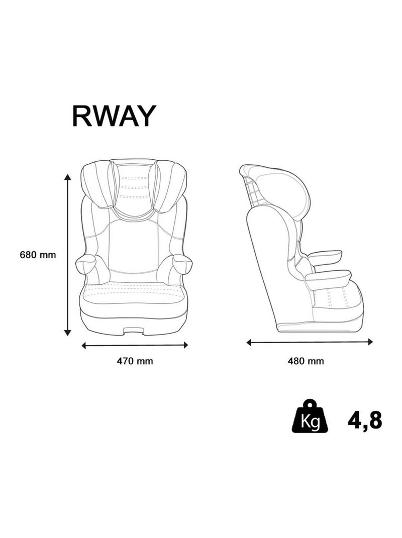 Siège Auto Rehausseur Rway Groupe 2/3 (15-36kg)  - Disney Minnie Rouge - Kiabi