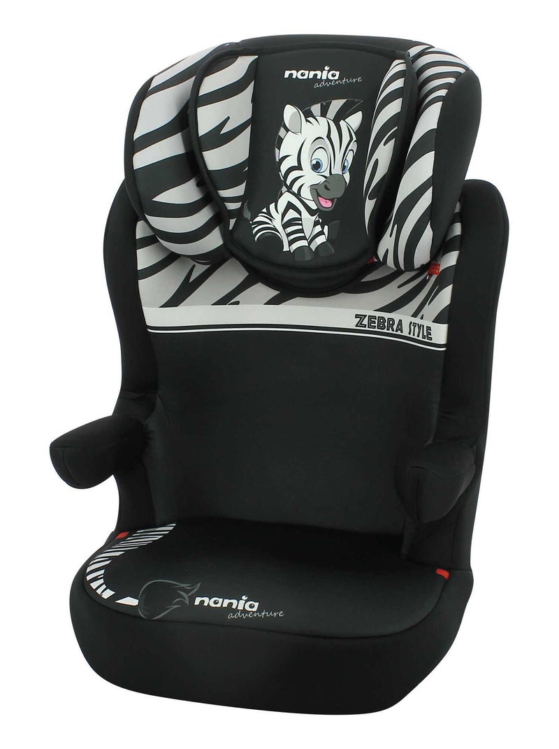 Siège Auto Rehausseur Rway Groupe 2/3 (15-36kg) - Zebra Noir - Kiabi