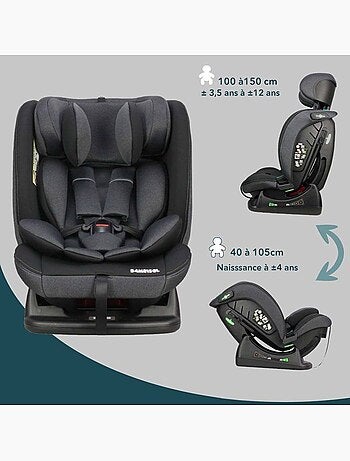 Siège auto réversible évolutif i-size 40-150 cm avec réducteur - ay913plusn - bambisol