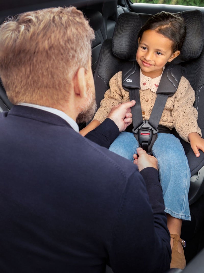 Siège auto rotatif i-size avec sécurité renforcée et inclinaison facile tissu Noir - Kiabi