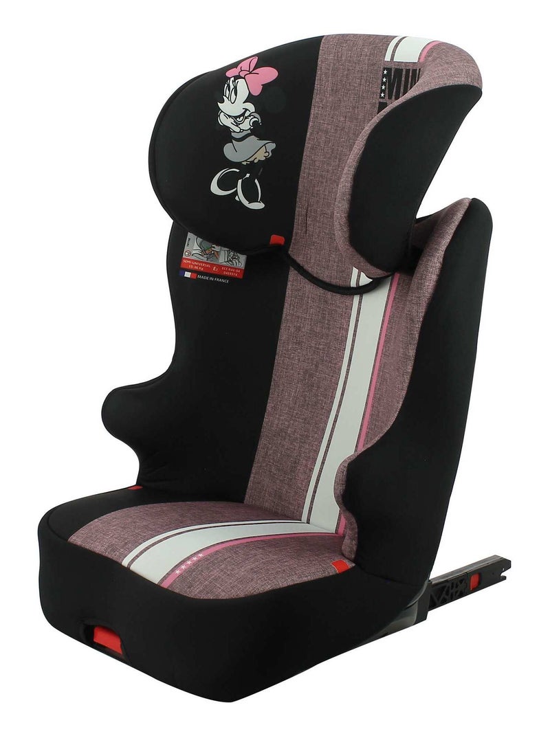Siège Auto Starter Easyfix Groupe 2/3 (15-36kg) - Disney Minnie Noir Rose foncé Blanc - Kiabi