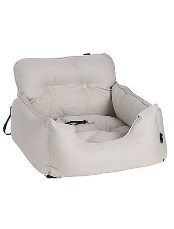 Siege auto voiture pour chien blanc