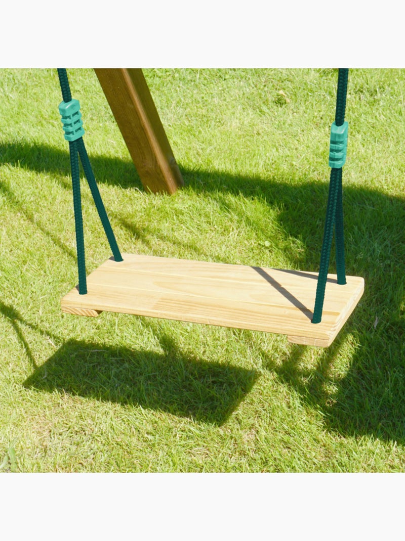 Siège balançoire bébé en bois pour portique Marron - Kiabi