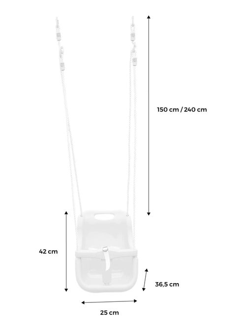 Siège balançoire bébé pour portique 2/2,5m Zéphyr - Kiabi