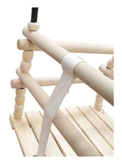 Siège balançoire en bois pour bébé - Kiabi