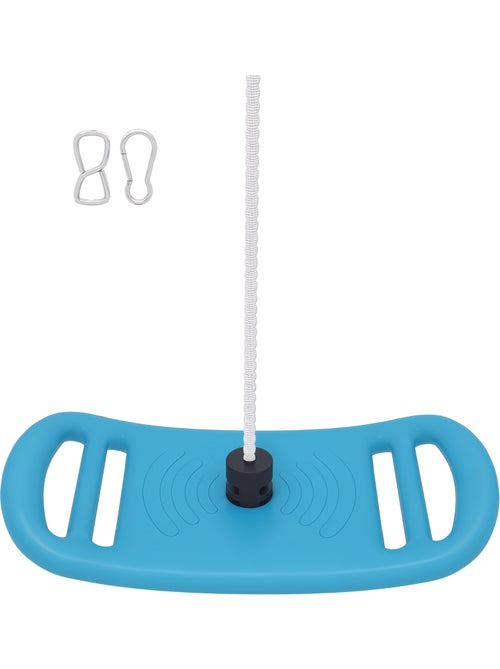 Siège balançoire enfant - corde réglable, mousquetons - max. 70kg - pe bleu - Kiabi