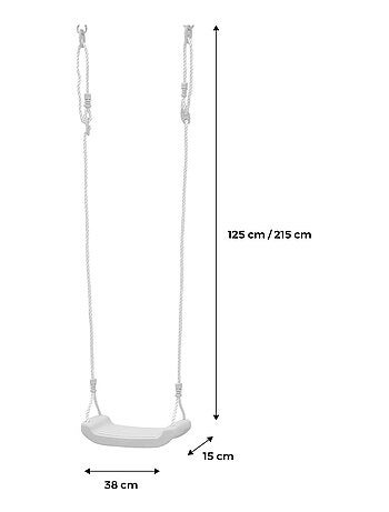 Siège balançoire plastique pour portique Balaguère
