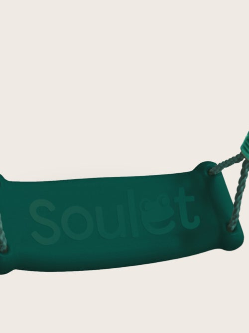 Siège balançoire plastique vert forêt pour portique bois enfant - Kiabi