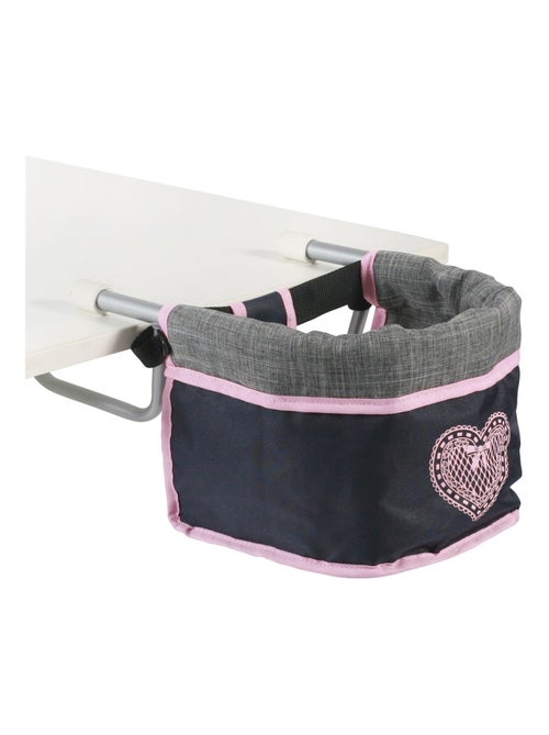 Siège de table de poupée, Mélange anthracite - bleu foncé - rose - Kiabi