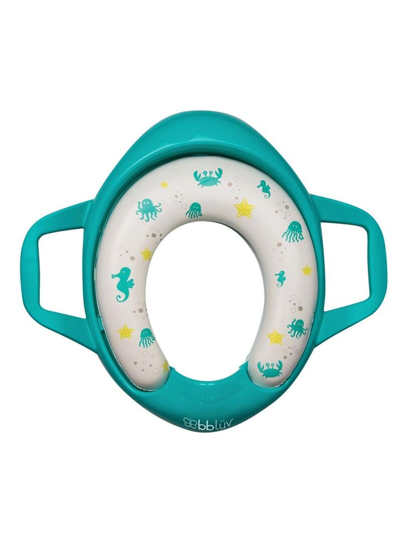 Siège De Toilette Réducteur D'apprentissage Bluey - Rembourré, Avec Poignées Et Protection Anti-éclaboussures