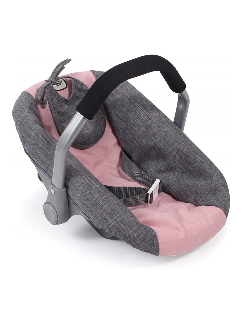 Siège de voiture pour poupées gris rose Gris Rose - Kiabi