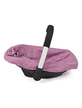 Siège de voiture pour poupées jean rose