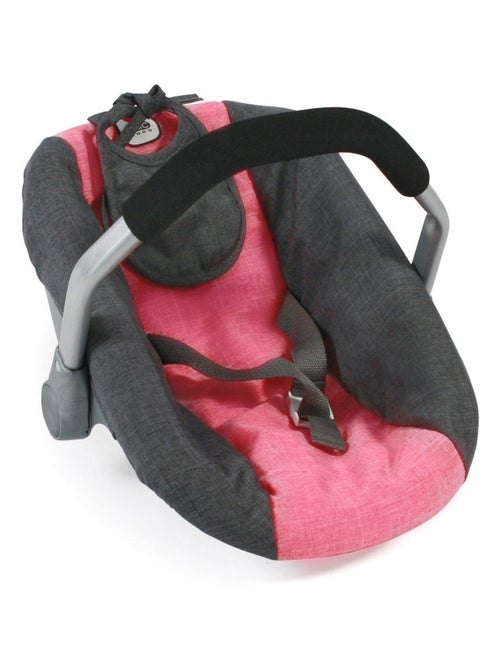 Siège de voiture pour poupées, Mélange anthracite - rose - Kiabi