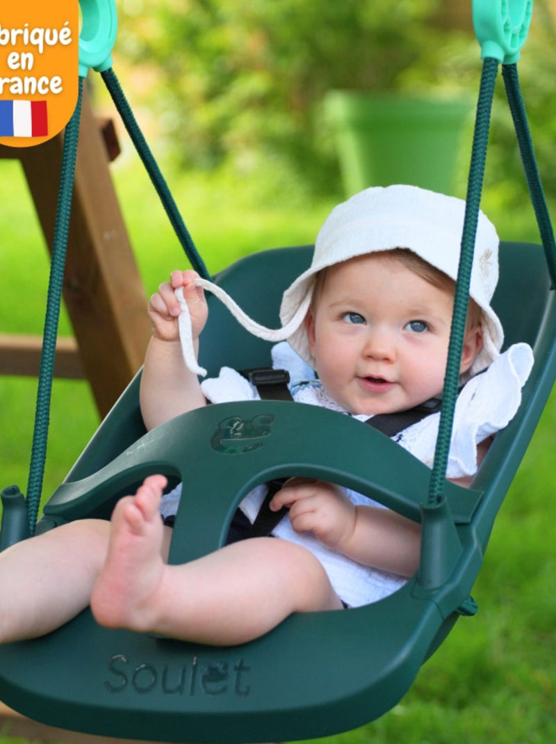 Siège évolutif bébé pour balançoire LILLY Vert - Kiabi