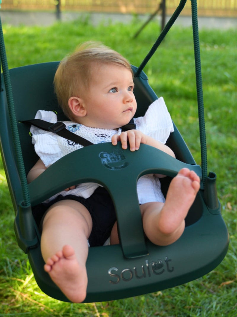 Siège évolutif bébé pour balançoire LILLY Vert - Kiabi