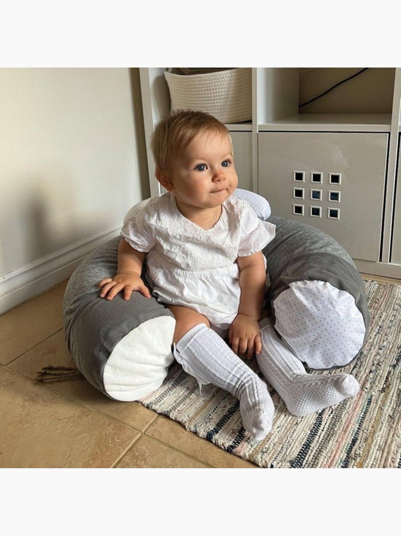 Siège gonflable sit & play - plateau de jeux amovible - nuby Gris - Kiabi