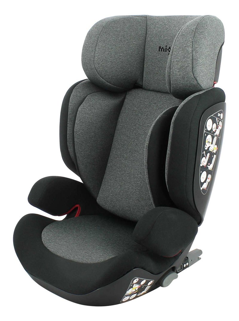 Siège Rehausseur Enfant Easyfix Mirage Groupe 2/3 (15-36kg) Noir - Kiabi