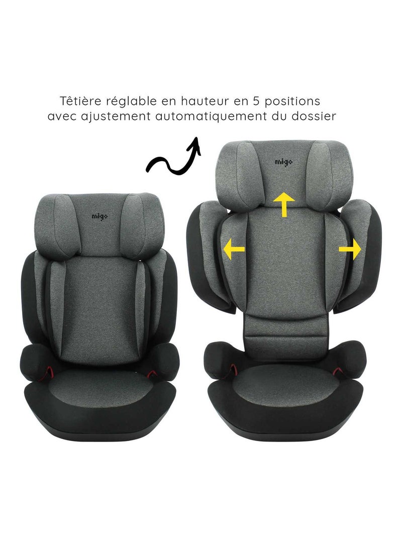 Siège Rehausseur Enfant Easyfix Mirage Groupe 2/3 (15-36kg) Noir - Kiabi