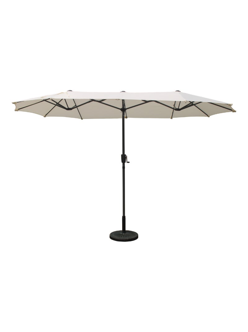 SIENA - Parasol double 2x4m écru Ecru - Kiabi