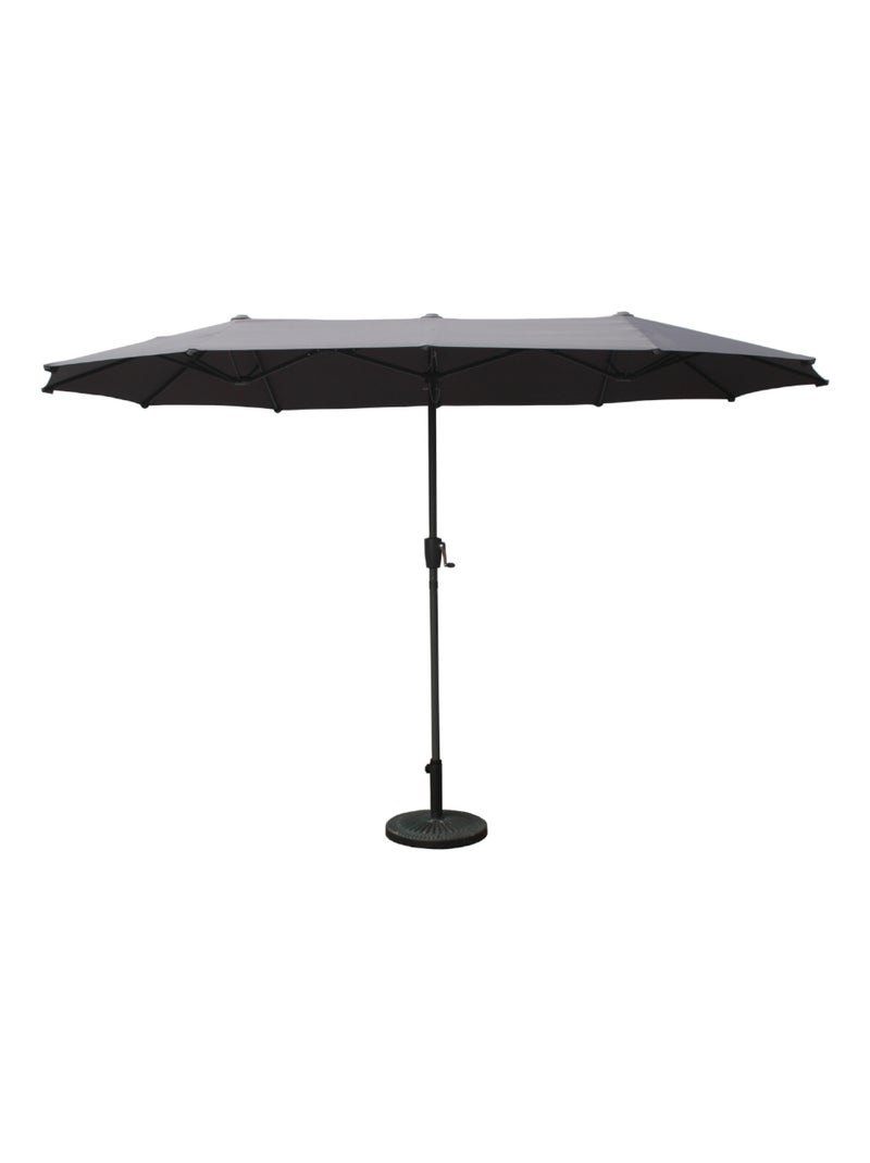 SIENA - Parasol double 2x4m gris Gris - Kiabi