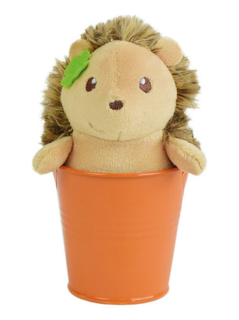 Silence ca pousse Lot de 2 pelucHes DANS POT Coccinnelle et Hérisson 15 cm Multicolore - Kiabi