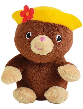 Silence ca pousse Lot de 2 pelucHes DANS POT Taupe et Abeille 15 cm