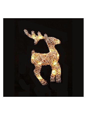 Silhouette de renne lumineux 15 led