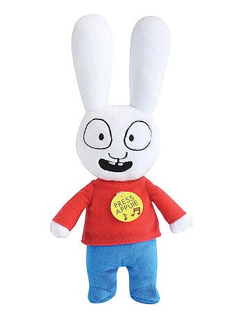 Simon le lapin Peluche Musicale 30cm