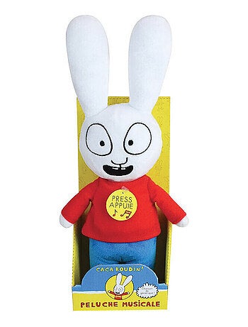 Simon le lapin Peluche Musicale 30cm