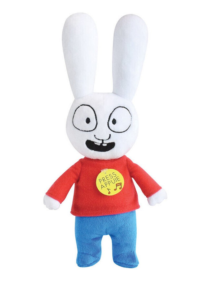 Simon le lapin Peluche Musicale 30cm Multicolore - Kiabi