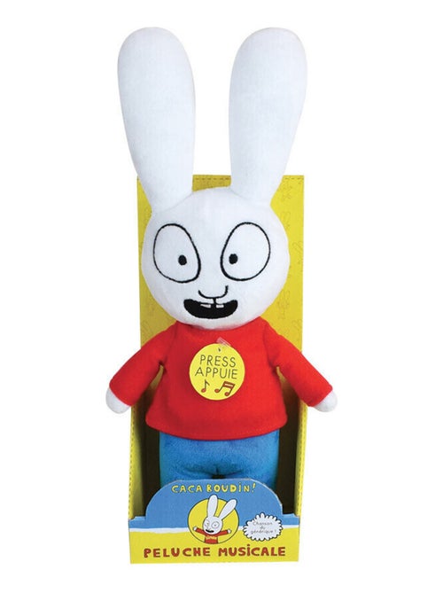 Simon le lapin Peluche Musicale 30cm - Kiabi