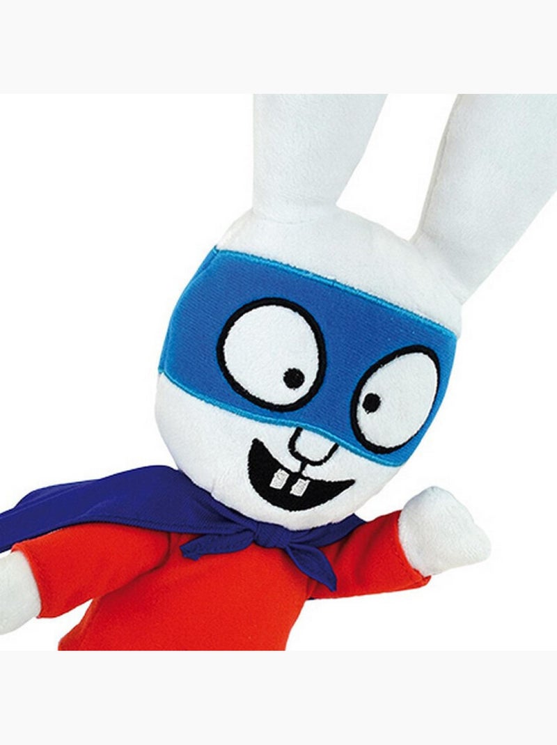 SIMON Peluche avec cape ± 35 cm Rouge - Kiabi