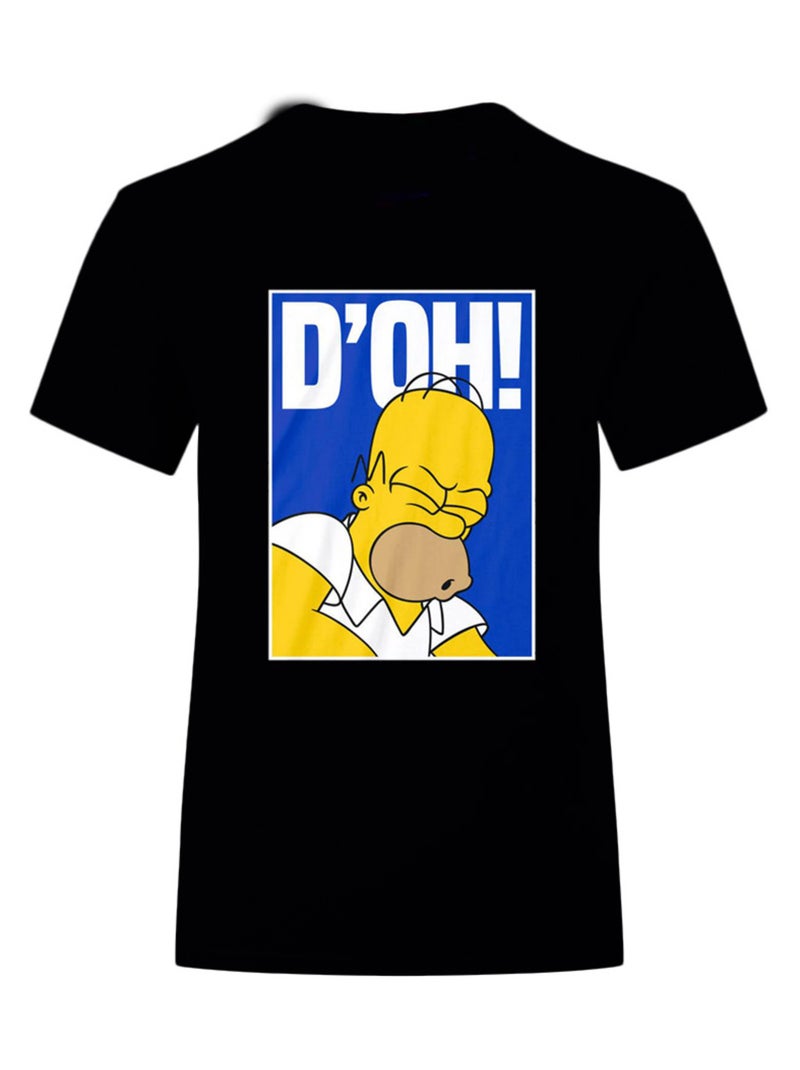 Simpsons - T-shirt D´OH Noir - Kiabi