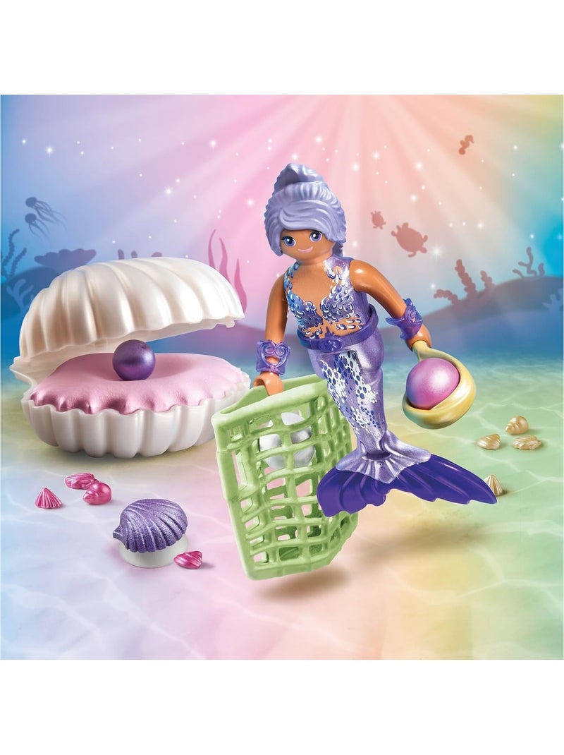 Sirène avec coquillage et perle N/A - Kiabi