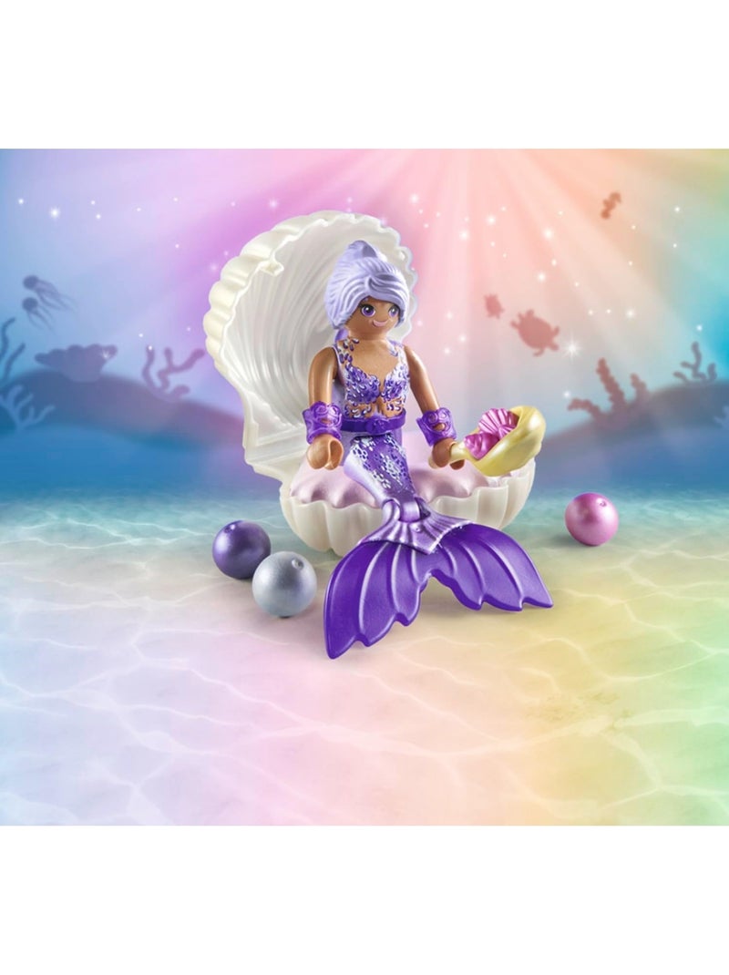 Sirène avec coquillage et perle N/A - Kiabi