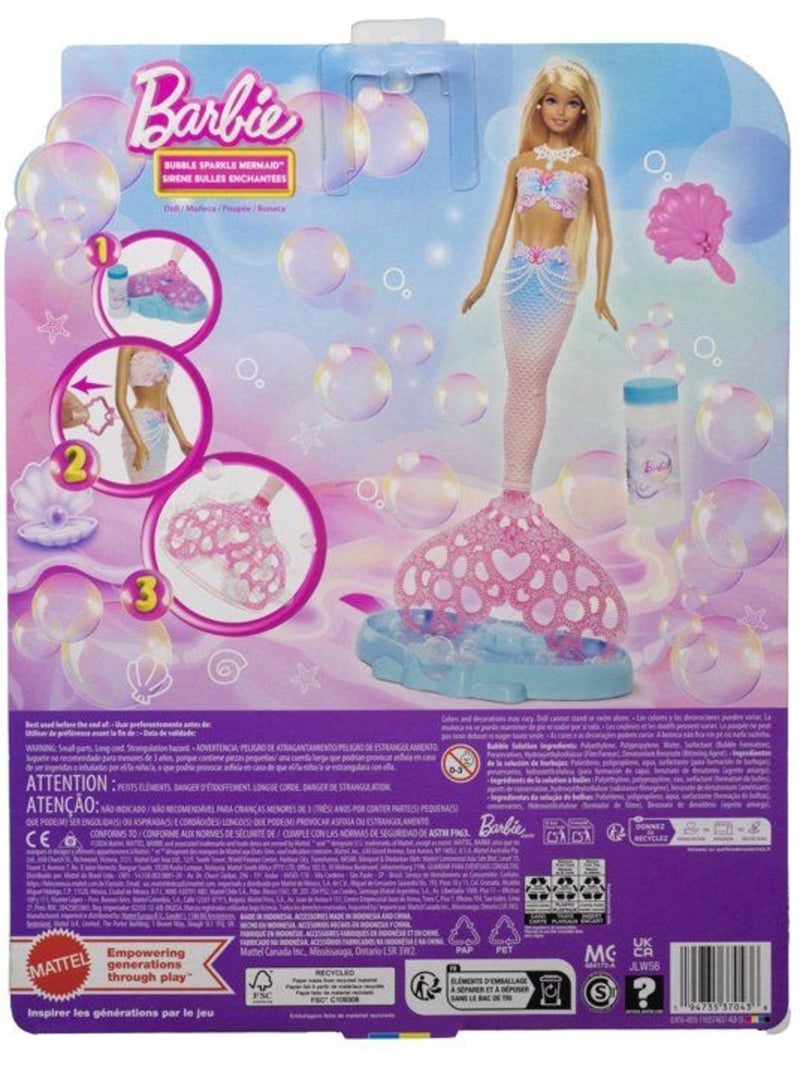 Sirène bulles magique - blonde - barbie - jlw56 N/A - Kiabi