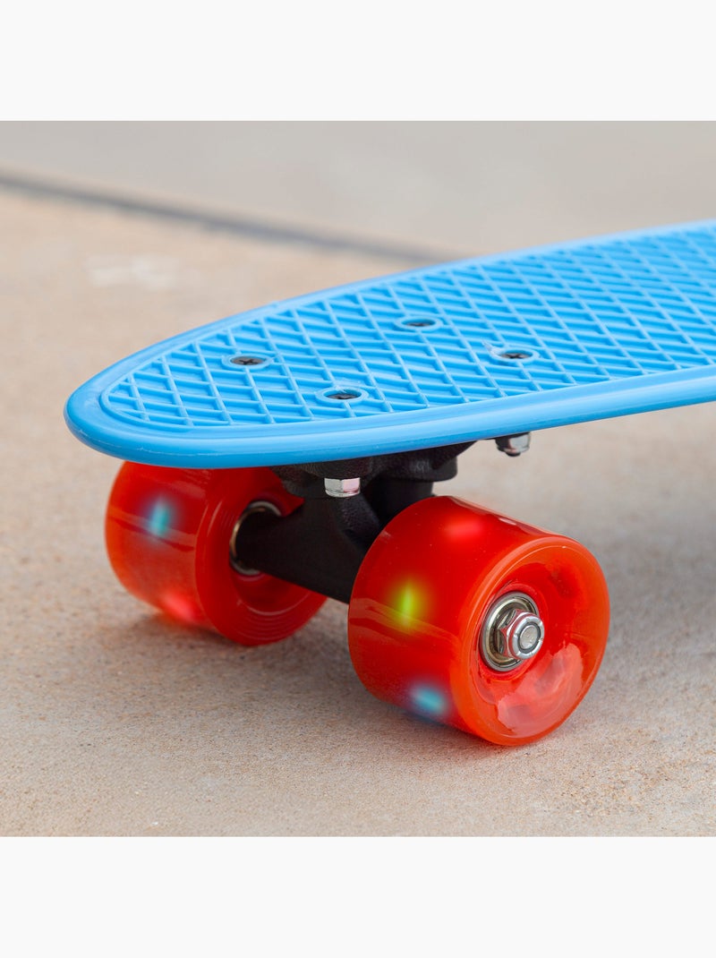 Skateboard avec lumières evo Bleu - Kiabi