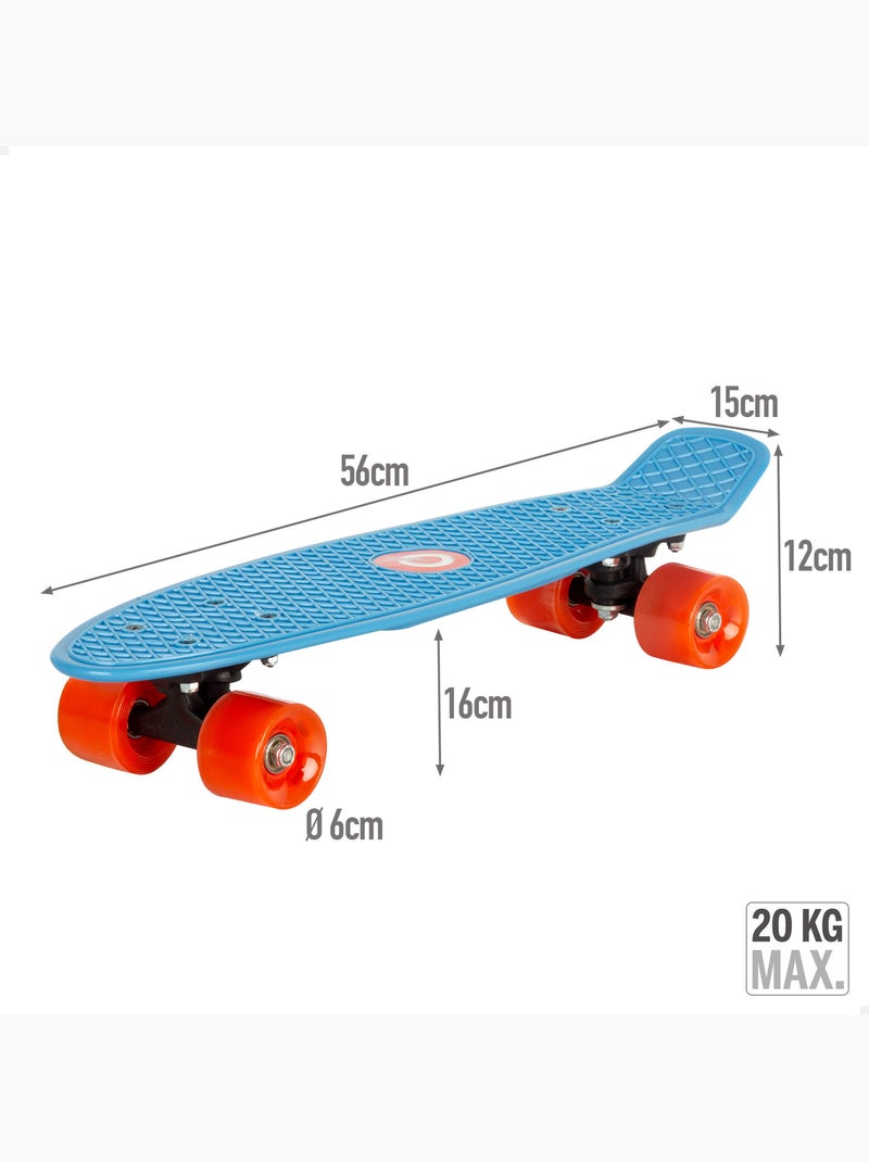 Skateboard avec lumières evo Bleu - Kiabi