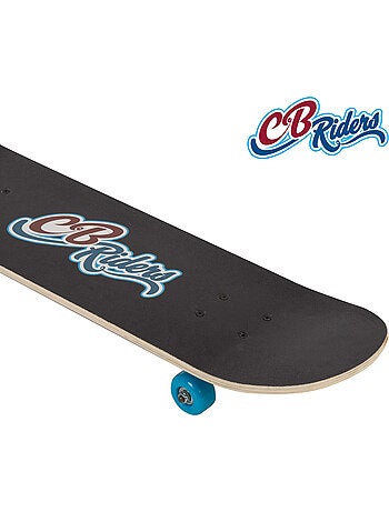 Skateboard en bois retro 80's avec axe en aluminium 79x20 cm cb riders