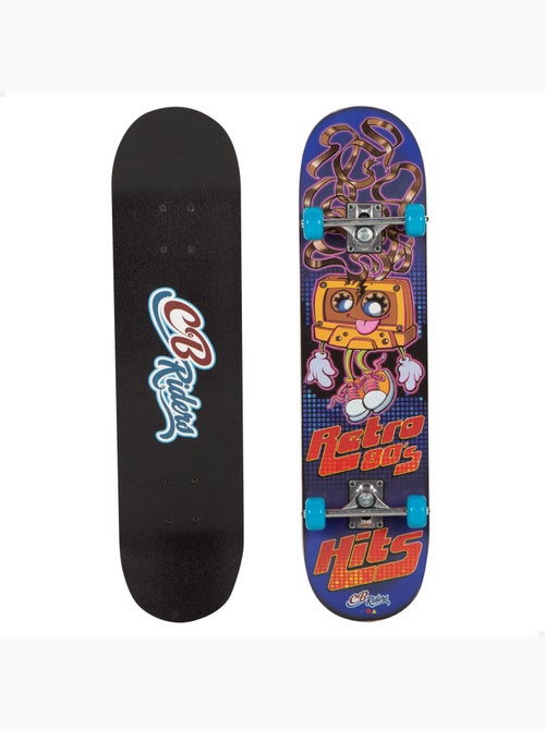 Skateboard en bois retro 80's avec axe en aluminium 79x20 cm cb riders - Kiabi Skateboard en bois retro 80's avec axe en aluminium 79x20 cm cb riders - Kiabi