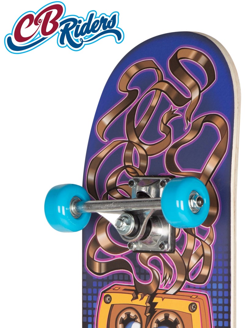 Skateboard en bois retro 80's avec axe en aluminium 79x20 cm cb riders N/A - Kiabi