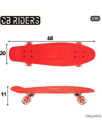 Skateboard enfant 4 roues 68 cm cb riders