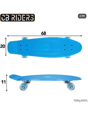 Skateboard enfant 4 roues 68 cm cb riders