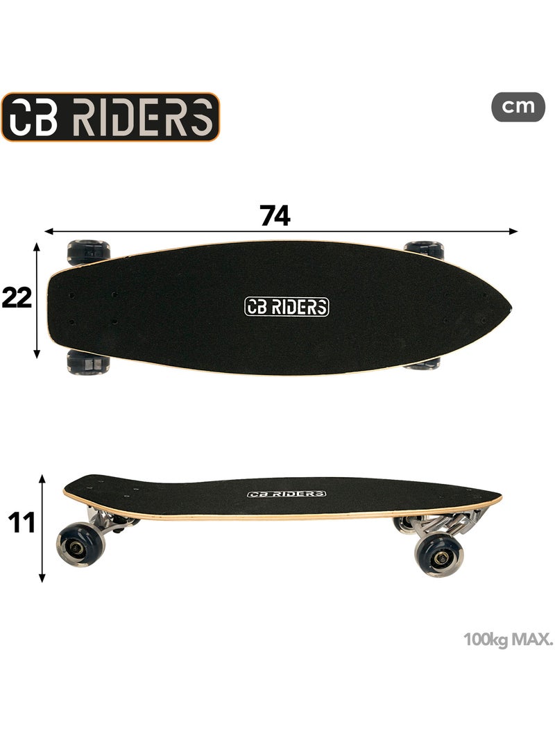 Skateboard enfant 4 roues 74 cm cb riders N/A - Kiabi