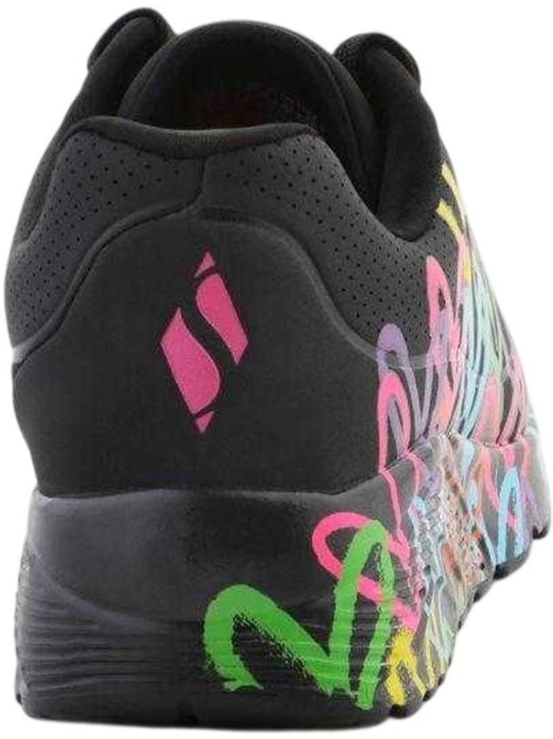 Skechers - Baskets JGOLDCROWN UNO LITE SPREAD THE LOVE Noir Multicolore - Kiabi