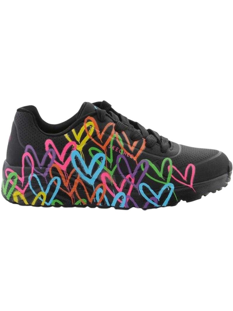 Skechers - Baskets JGOLDCROWN UNO LITE SPREAD THE LOVE Noir Multicolore - Kiabi