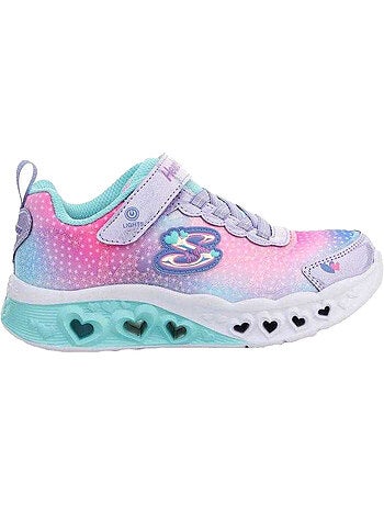 Skechers - Baskets motif/style illuminé FLUTTER HEART