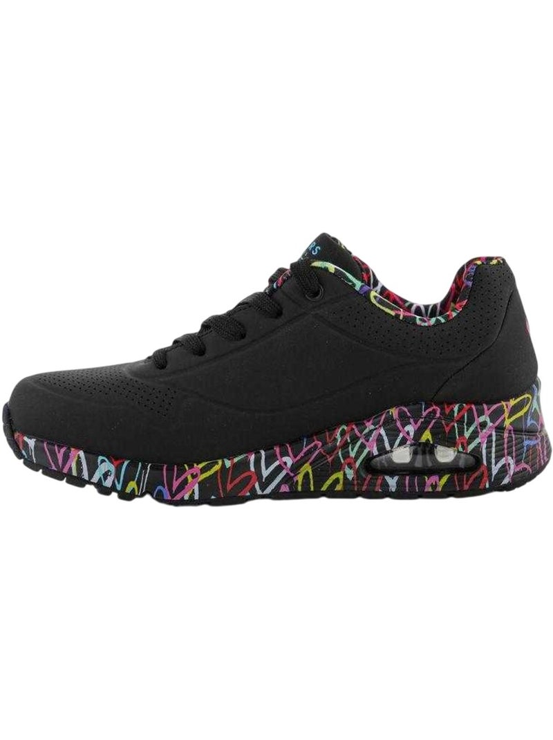 Skechers - Baskets UNO LOVING LOVE Noir - Kiabi