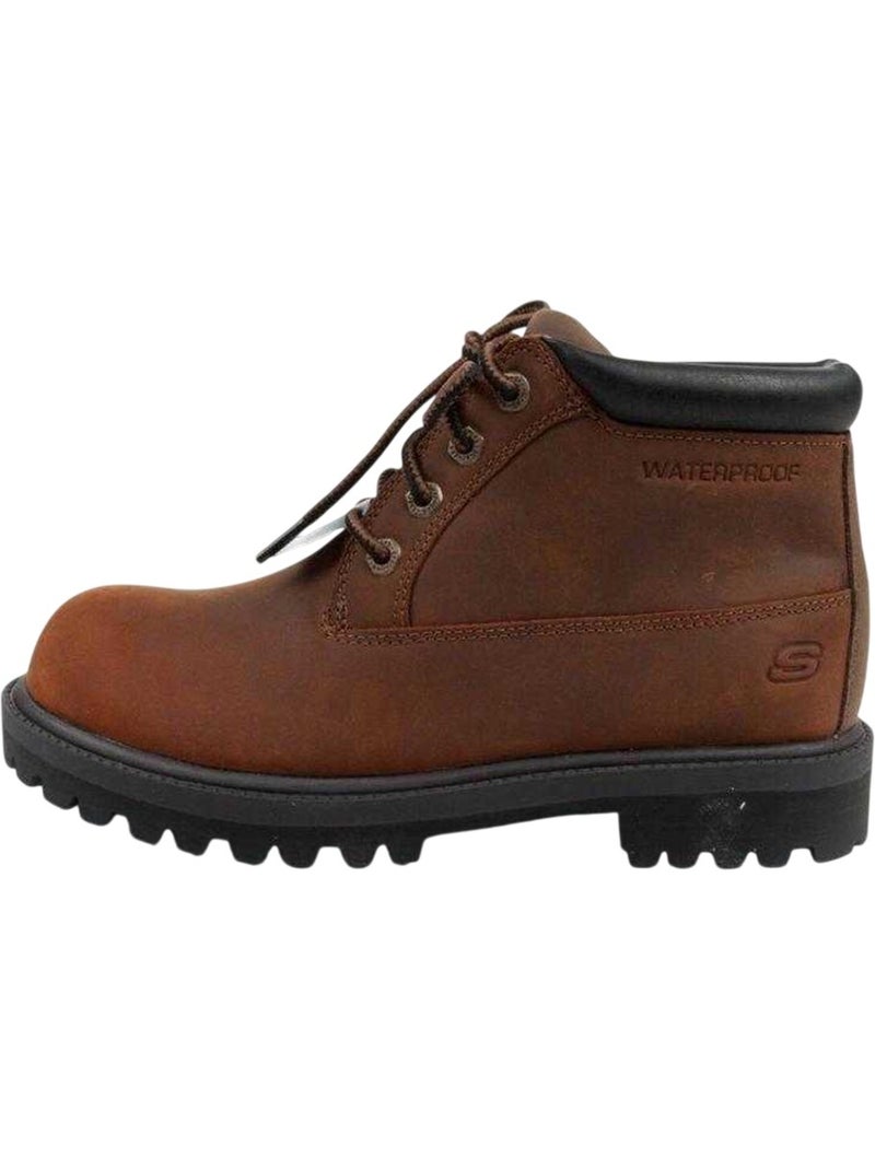 Skechers - Bottines Marron foncé - Kiabi